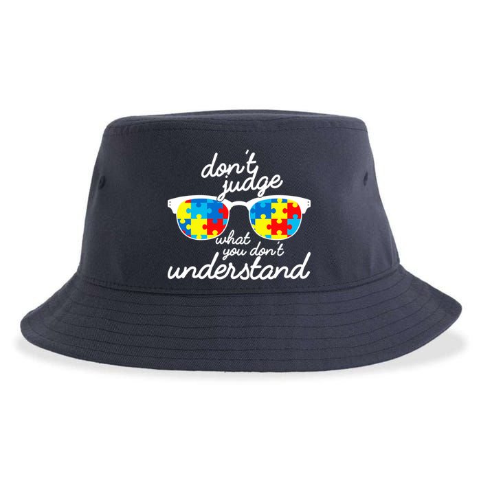 Autism Don't Judge What You Don't Understand Sustainable Bucket Hat