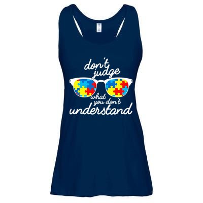 Autism Don't Judge What You Don't Understand Ladies Essential Flowy Tank