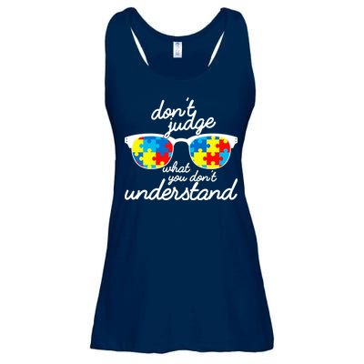 Autism Don't Judge What You Don't Understand Ladies Essential Flowy Tank