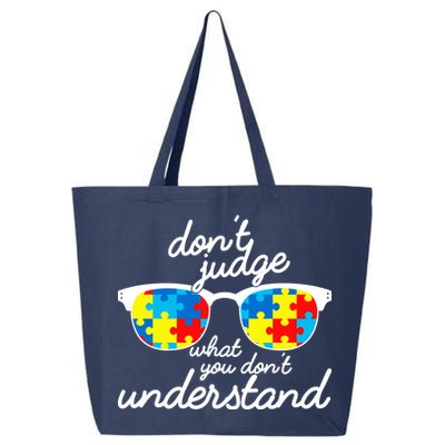 Autism Don't Judge What You Don't Understand 25L Jumbo Tote