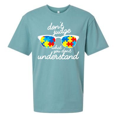 Autism Don't Judge What You Don't Understand Sueded Cloud Jersey T-Shirt