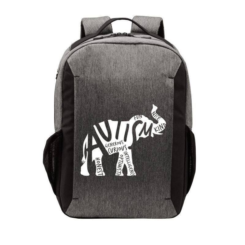 Autism Elephant Kind Words Vector Backpack