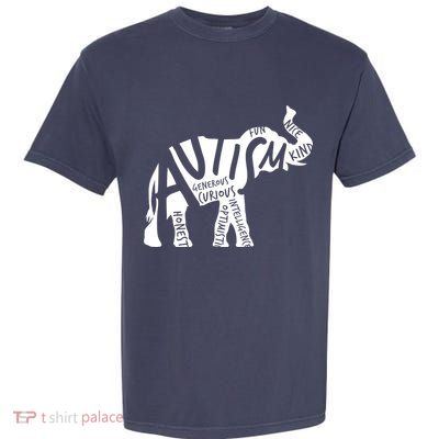 Autism Elephant Kind Words Garment-Dyed Heavyweight T-Shirt
