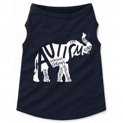 Autism Elephant Kind Words Doggie Tank