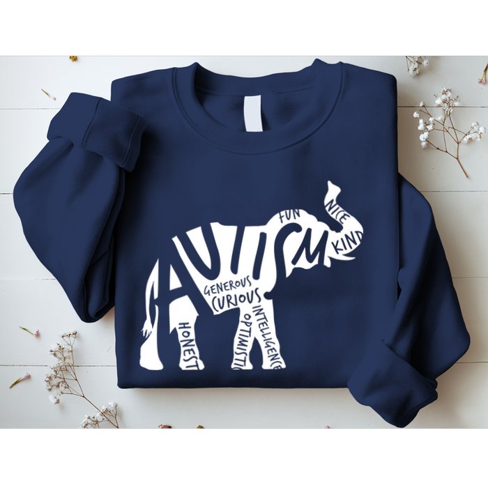 Autism Elephant Kind Words Sweatshirt