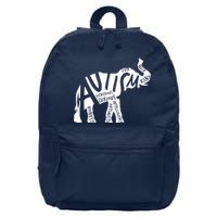 Autism Elephant Kind Words 16 in Basic Backpack