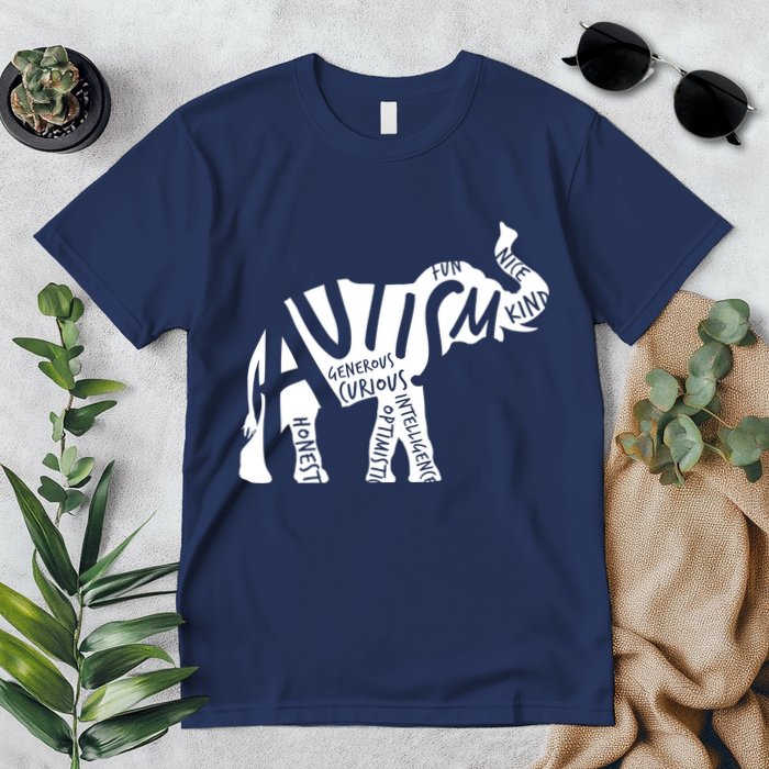 Autism Elephant Kind Words Premium T-Shirt