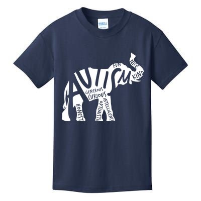 Autism Elephant Kind Words Kids T-Shirt