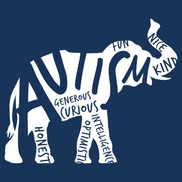 Autism Elephant Kind Words Full Zip Hoodie