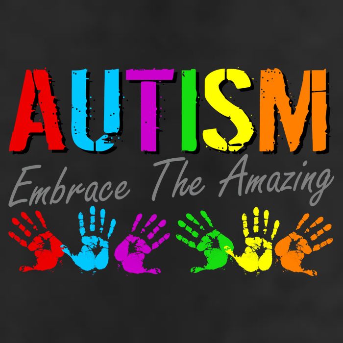 Autism Embrace The Amazing 7 Panel Mesh Trucker Snapback Hat