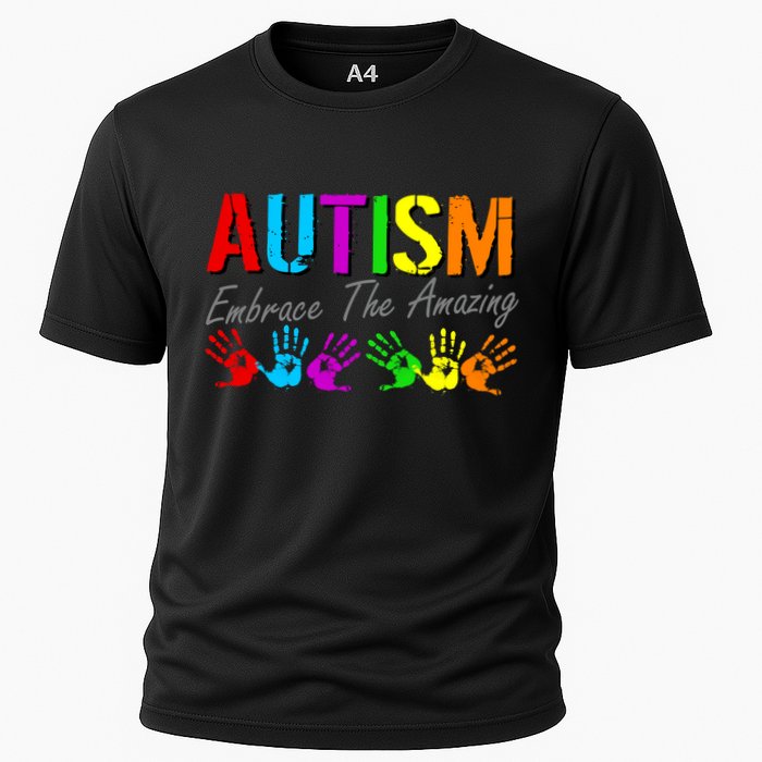 Autism Embrace The Amazing Cooling Performance Crew T-Shirt