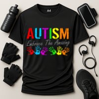 Autism Embrace The Amazing Cooling Performance Crew T-Shirt