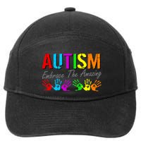Autism Embrace The Amazing 7-Panel Snapback Hat