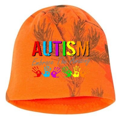 Autism Embrace The Amazing Kati - Camo Knit Beanie