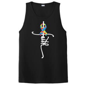 Autism Faith Puzzle Ribbon PosiCharge Competitor Tank