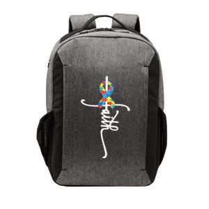 Autism Faith Puzzle Ribbon Vector Backpack