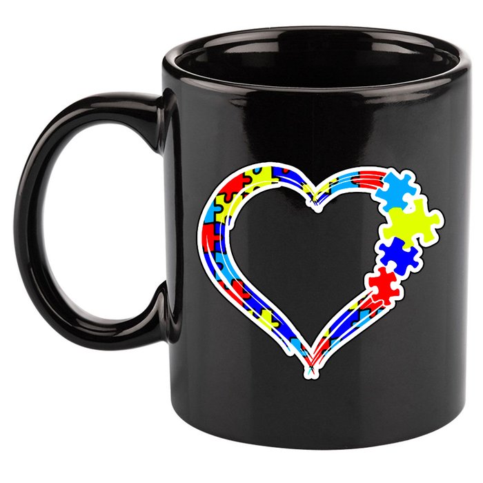 Autism Full Of Love 11oz C Handle Ceramic Mug