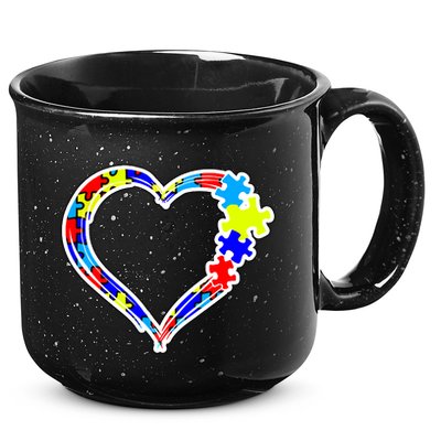 Autism Full Of Love 15oz Campfire Ceramic Mug