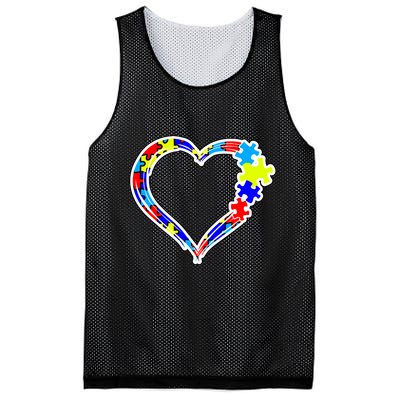 Autism Full Of Love Mesh Reversible Basketball Jersey Tank
