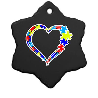 Autism Full Of Love Ceramic Star Ornament