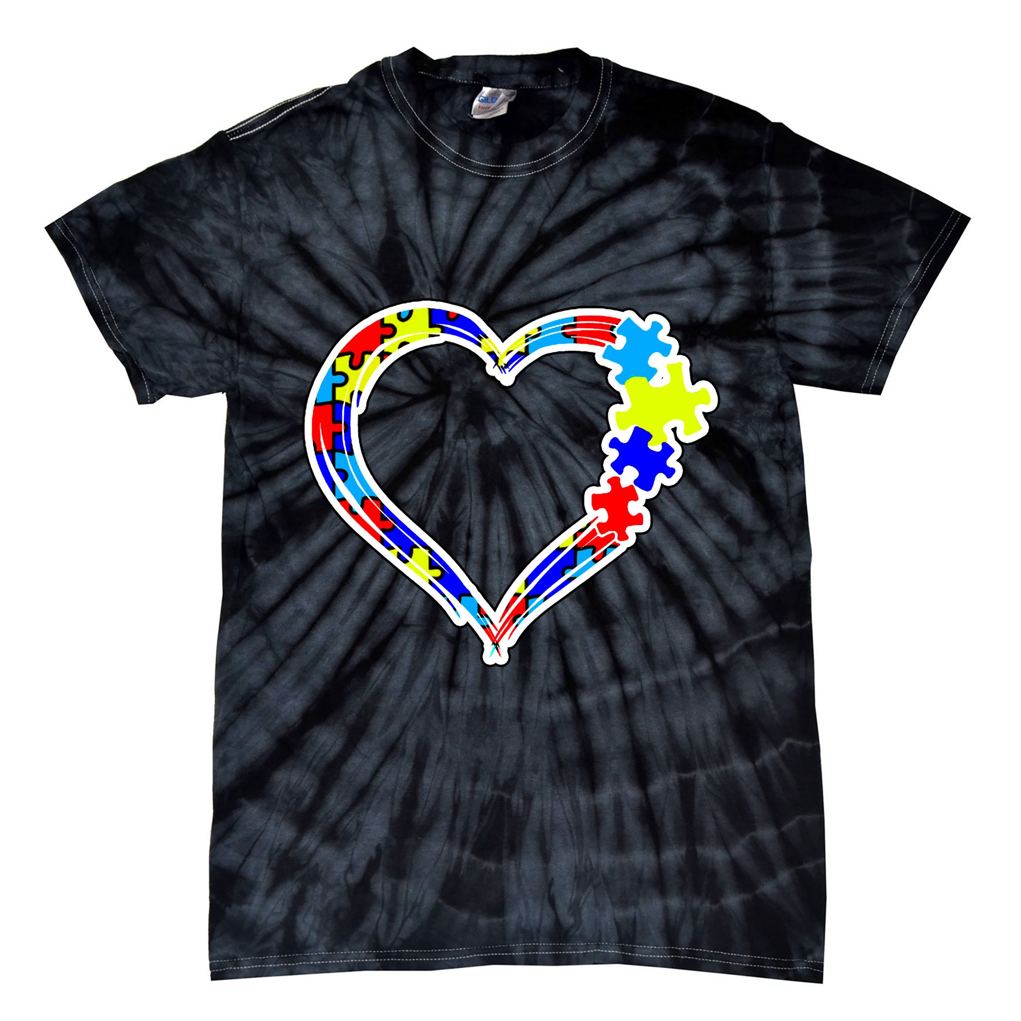 Autism Full Of Love Tie-Dye T-Shirt