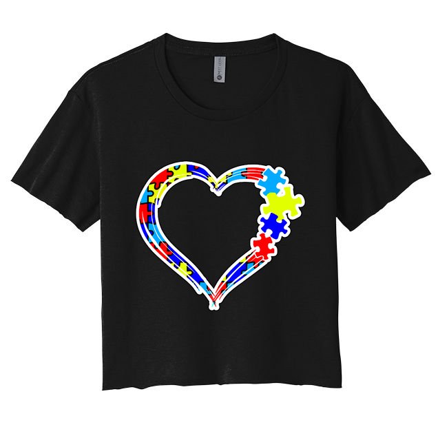 Autism Full Of Love Crop Top