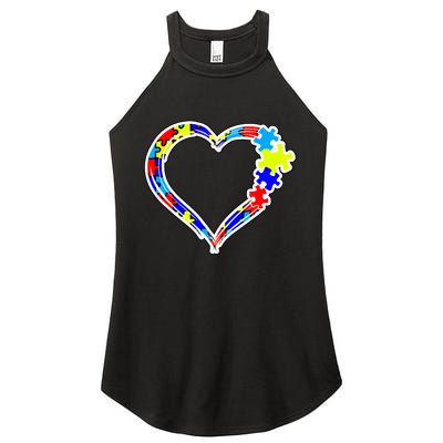 Autism Full Of Love Women's Perfect Tri Rocker Tank