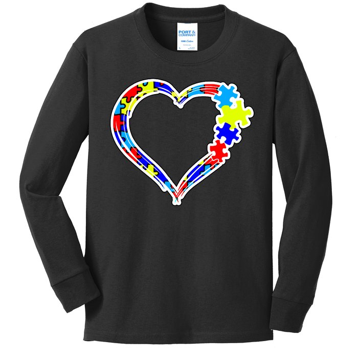 Autism Full Of Love Kids Long Sleeve Shirt