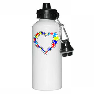 Autism Full Of Love Aluminum Water Bottle