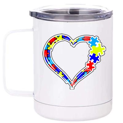 Autism Full Of Love 12 oz Stainless Steel Tumbler Cup