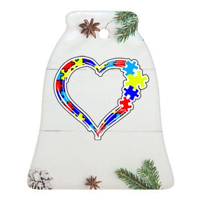 Autism Full Of Love Ceramic Bell Ornament