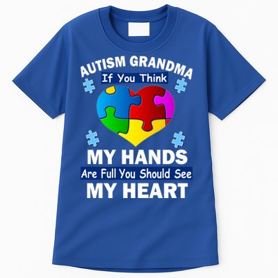 Autism Grandma My Hands Are Full You Should See My Heart Tall T-Shirt