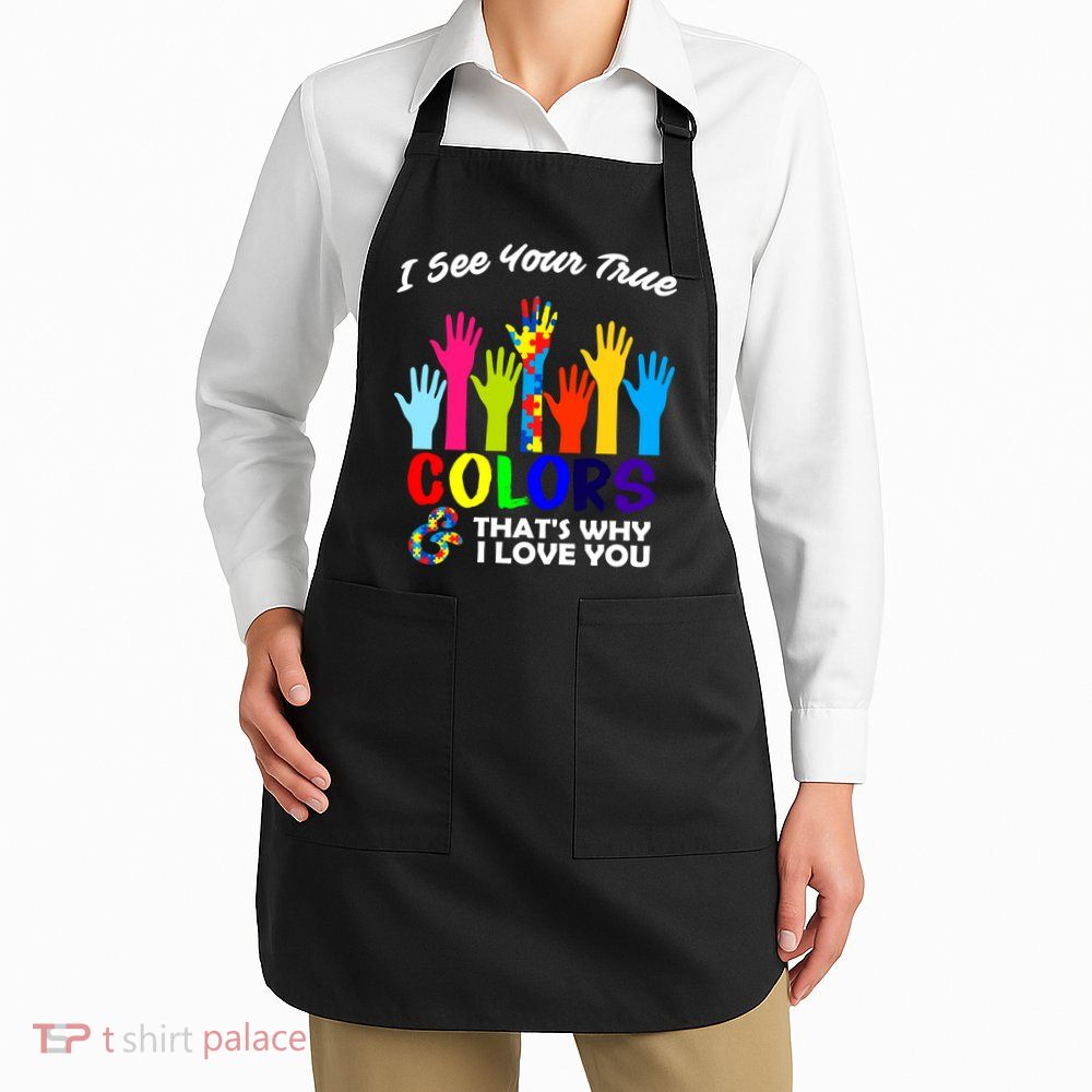 Autism Hand Of Puzzles See Your True Colors Apron