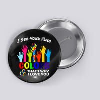 Autism Hand Of Puzzles See Your True Colors Button