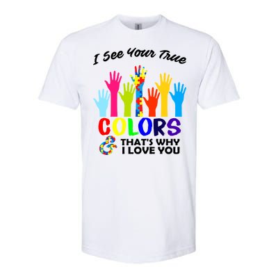 Autism Hand Of Puzzles See Your True Colors Softstyle CVC T-Shirt