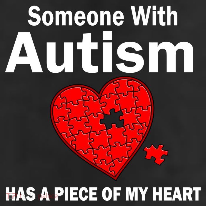 Autism Has A Piece Of My Heart 7 Panel Mesh Trucker Snapback Hat
