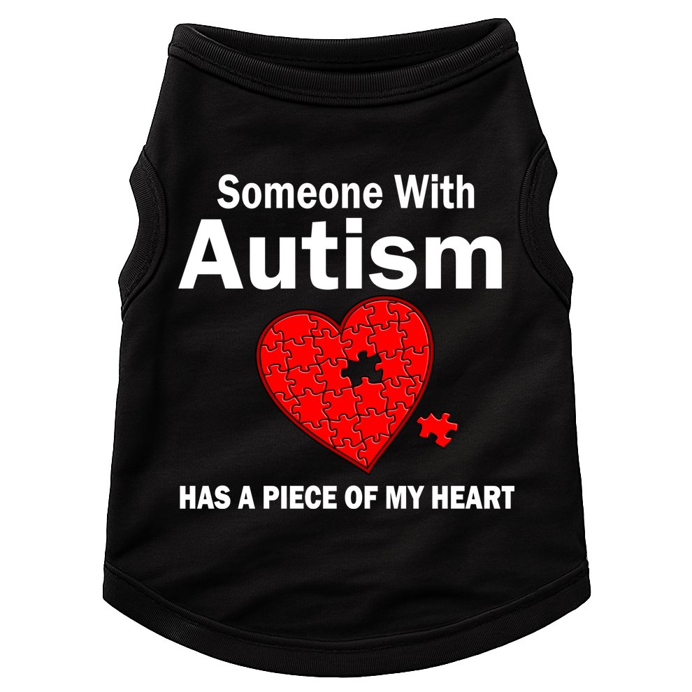 Autism Has A Piece Of My Heart Doggie Tank