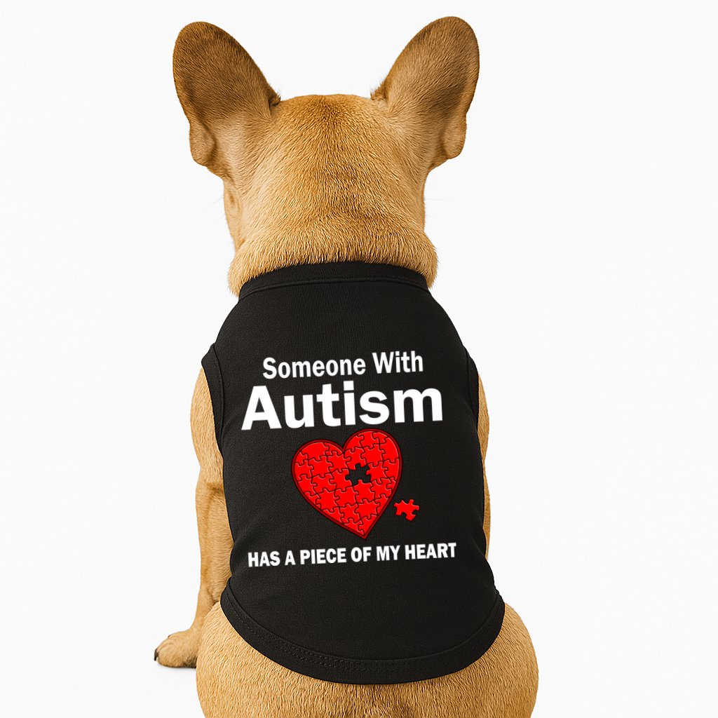 Autism Has A Piece Of My Heart Doggie Tank