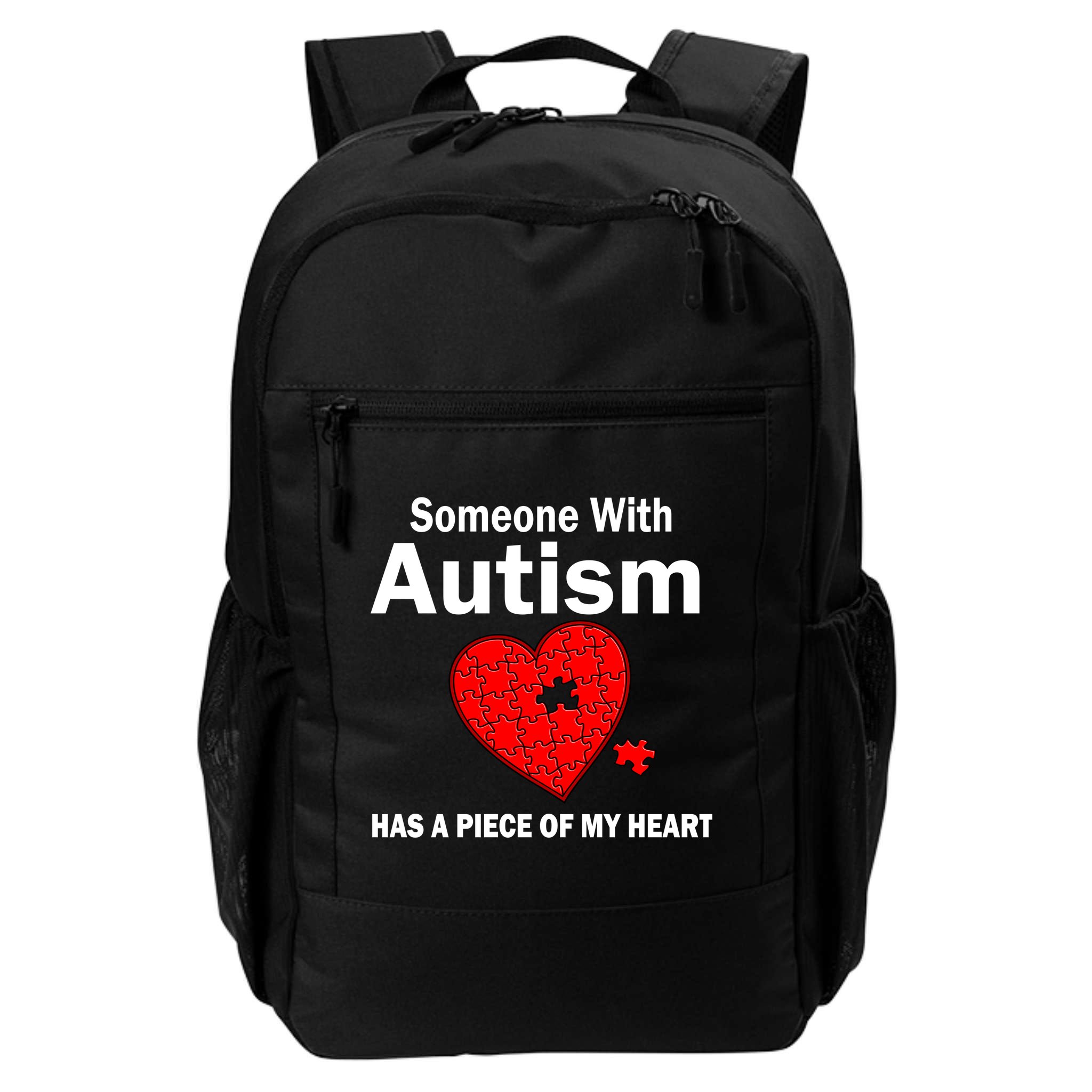Autism Has A Piece Of My Heart Backpack