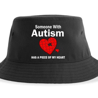 Autism Has A Piece Of My Heart Sustainable Bucket Hat