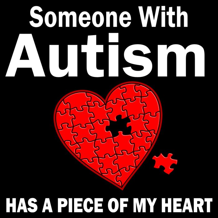 Autism Has A Piece Of My Heart Drawstring Bag