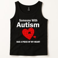 Autism Has A Piece Of My Heart Tank Top