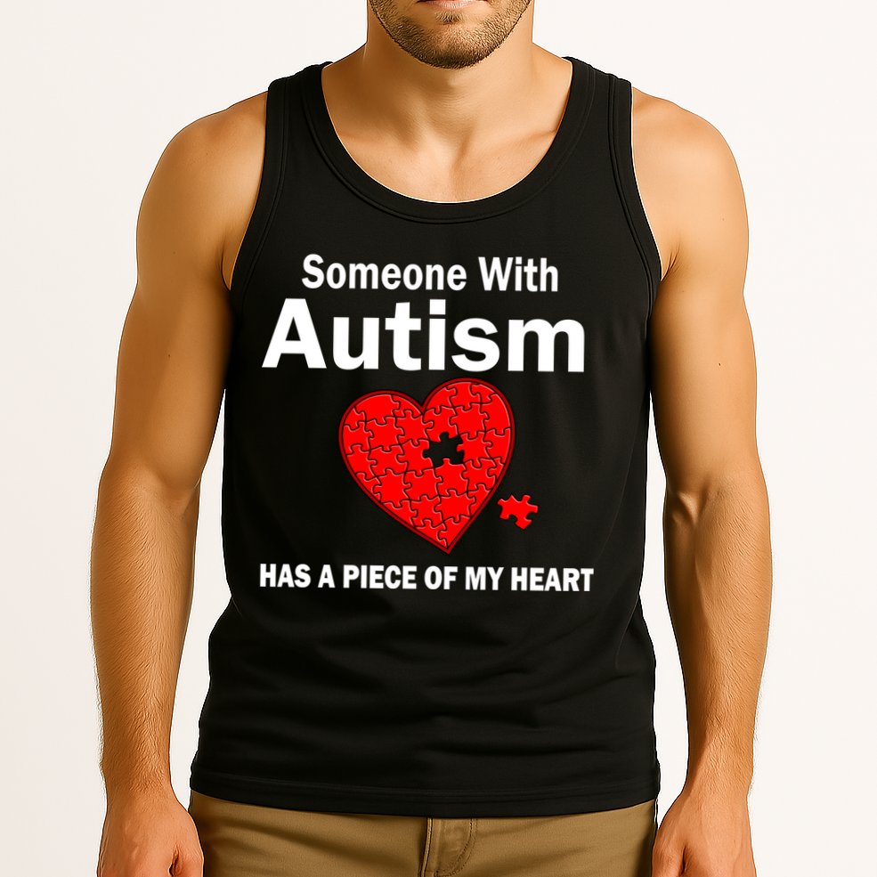 Autism Has A Piece Of My Heart Tank Top