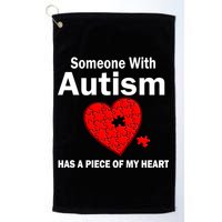 Autism Has A Piece Of My Heart Golf Towel