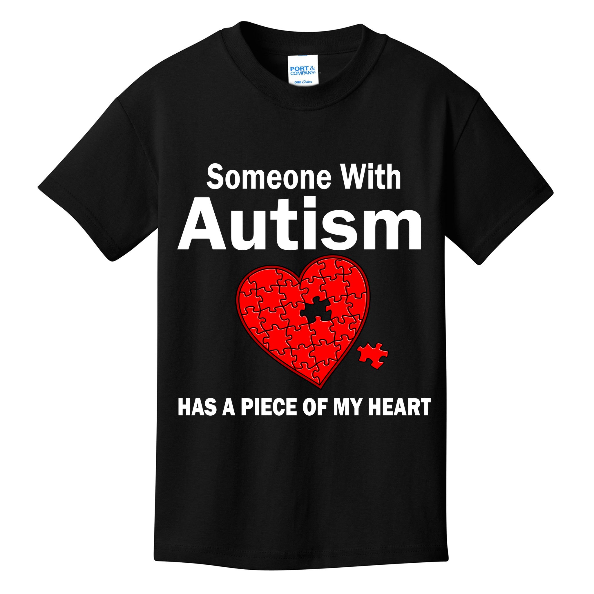 Autism Has A Piece Of My Heart Kids T-Shirt