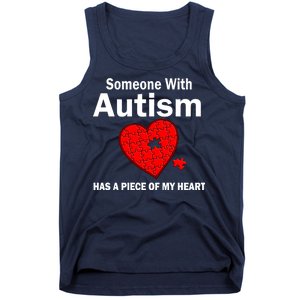 Autism Has A Piece Of My Heart Tank Top