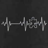 Autism Heartbeat Pulse Puzzle Trucker Hat