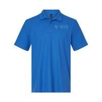 Autism Heartbeat Pulse Puzzle Softstyle Adult Sport Polo