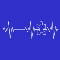 Autism Heartbeat Pulse Puzzle 16 in Basic Backpack