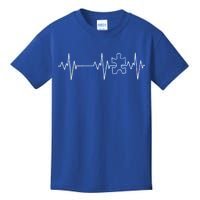 Autism Heartbeat Pulse Puzzle Kids T-Shirt